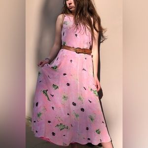 French Connection Drop Waist Dress with Pockets. 100% Silk. UK(6) US(2) 🌸🌸🌸